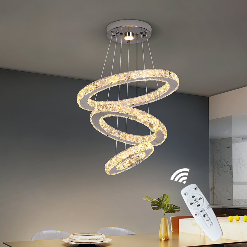 Lowellville 3 - Light Crystal LED Chandelier